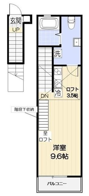 武蔵境駅 徒歩9分 2階の物件間取画像