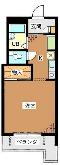 西新宿五丁目駅 徒歩5分 2階の物件間取画像