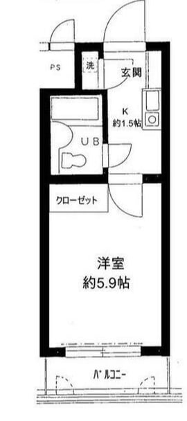 喜多見駅 徒歩3分 1階の物件間取画像