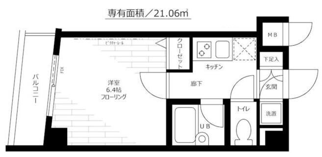 東高円寺駅 徒歩5分 4階の物件間取画像