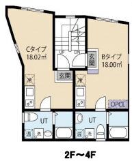 八幡山駅 徒歩10分 2階の物件間取画像