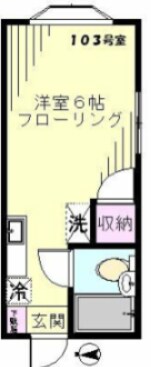 コーポさくらの物件間取画像