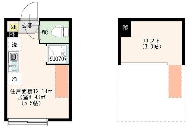 東京都練馬区桜台５丁目アパート 1階の物件間取画像