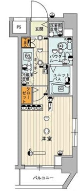 スカイコート中村橋第２の物件間取画像