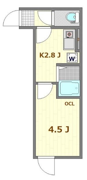 明大前駅 徒歩9分 1階の物件間取画像