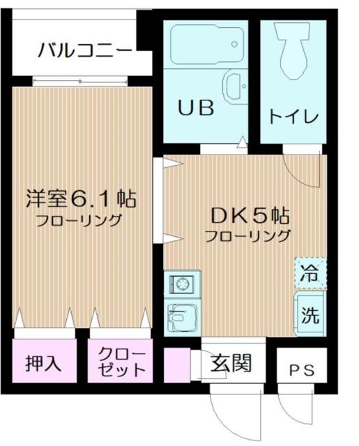 新江古田駅 徒歩6分 3階の物件間取画像