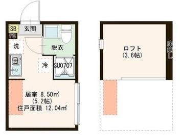 上板橋駅 徒歩10分 2階の物件間取画像