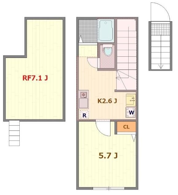 野方駅 徒歩13分 2階の物件間取画像