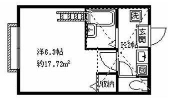 東高円寺駅 徒歩14分 2階の物件間取画像