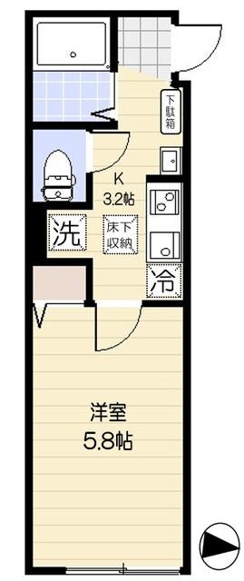 西国立駅 徒歩6分 1階の物件間取画像