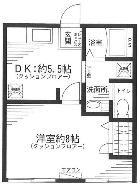 武蔵小金井駅 徒歩5分 2階の物件間取画像