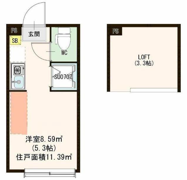 ハーモニーテラス上高井戸ＩＩの物件間取画像