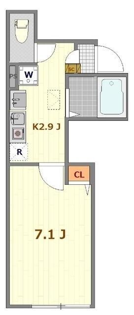 蒲田駅 徒歩13分 1階の物件間取画像