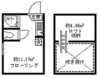 沼袋駅 徒歩6分 2階の物件間取画像