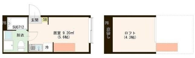 東京都中野区若宮２丁目アパート 1階の物件間取画像