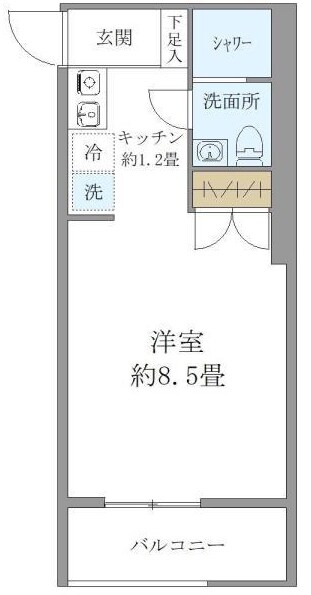 明大前駅 徒歩7分 1階の物件間取画像