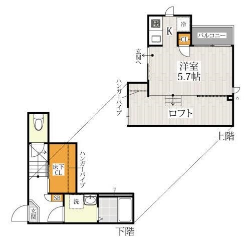 川越駅 徒歩13分 1-2階の物件間取画像