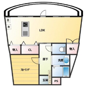 中井駅 徒歩8分 8階の物件間取画像