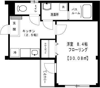 大久保駅 徒歩5分 1階の物件間取画像