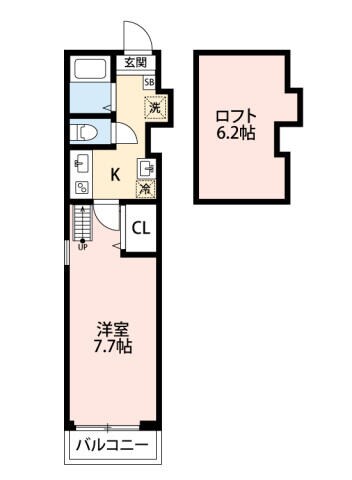 武蔵関駅 徒歩4分 3階の物件間取画像