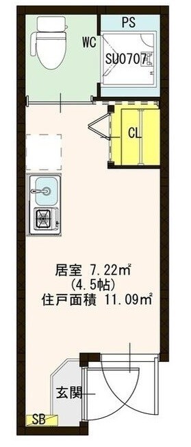 駒沢大学駅 徒歩9分 1階の物件間取画像