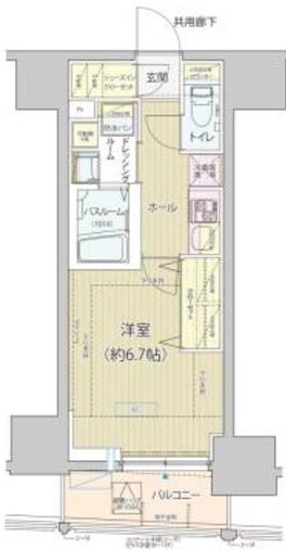 白金高輪駅 徒歩7分 9階の物件間取画像