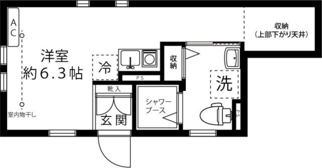 若林駅 徒歩5分 1階の物件間取画像