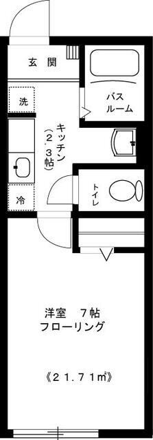 中野富士見町駅 徒歩6分 1階の物件間取画像