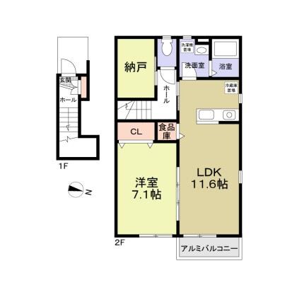 上石神井駅 徒歩10分 2階の物件間取画像