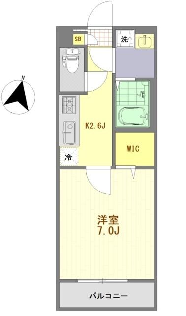 八王子駅 徒歩10分 2階の物件間取画像