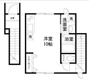 沼部駅 徒歩8分 2階の物件間取画像