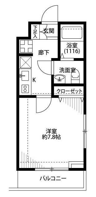 富士見ヶ丘駅 徒歩7分 1階の物件間取画像