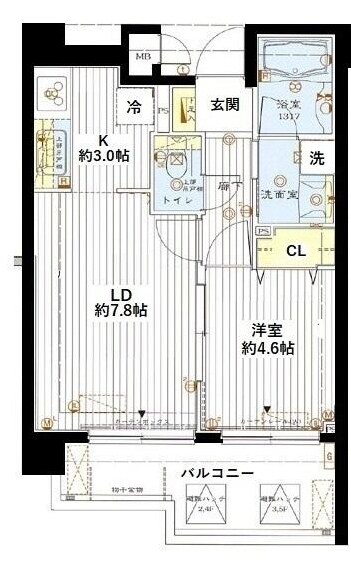 小平駅 徒歩14分 3階の物件間取画像