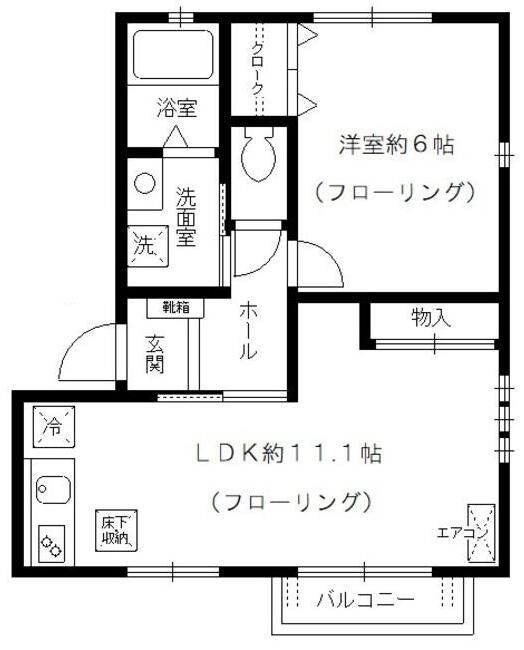 富士見台駅 徒歩6分 1階の物件間取画像