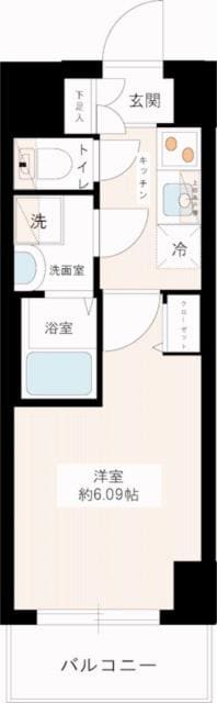 京王八王子駅 徒歩5分 2階の物件間取画像