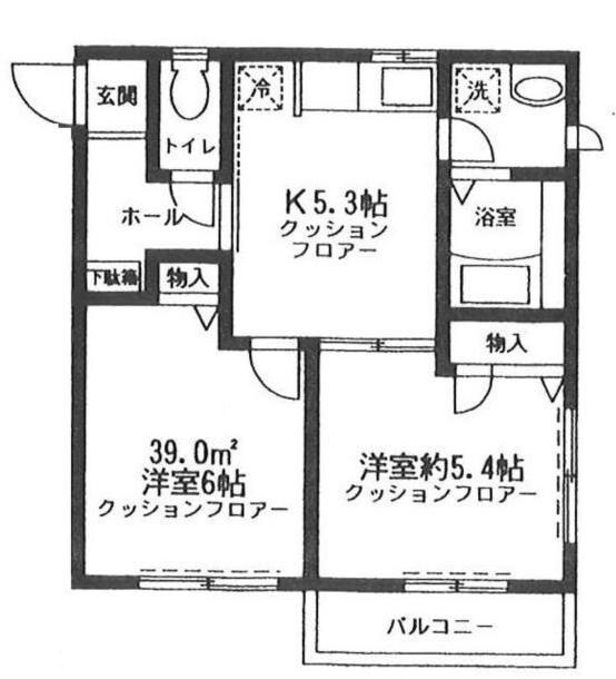 上板橋駅 徒歩14分 2階の物件間取画像