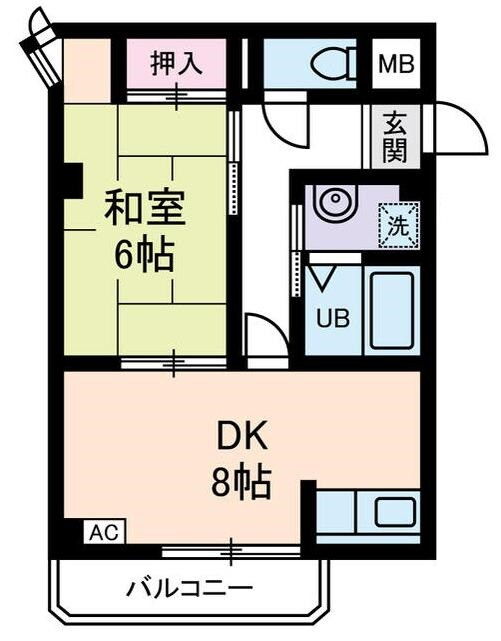 練馬高野台駅 徒歩16分 1階の物件間取画像