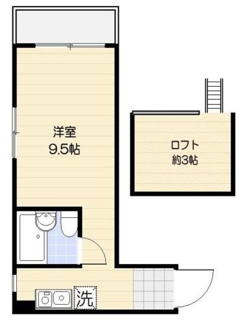 喜多見駅 徒歩3分 2階の物件間取画像