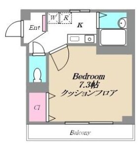 八王子駅 徒歩17分 2階の物件間取画像