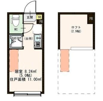 ラフォーレ中板橋の物件間取画像