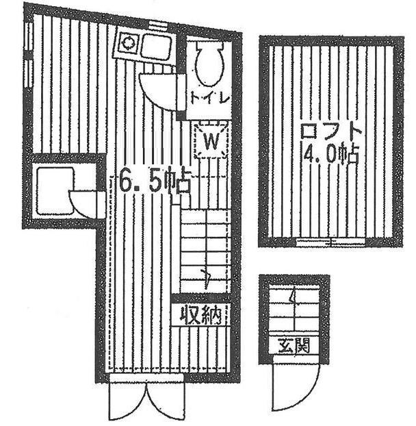 東中野駅 徒歩5分 2階の物件間取画像