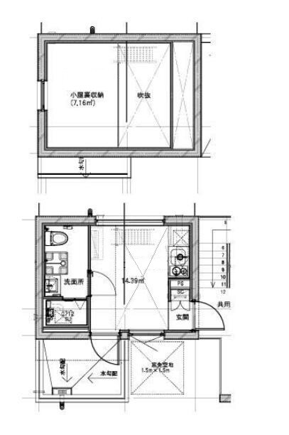 練馬駅 徒歩6分 4階の物件間取画像