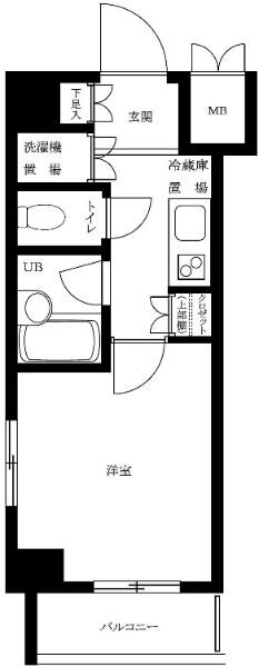 千鳥町駅 徒歩2分 3階の物件間取画像