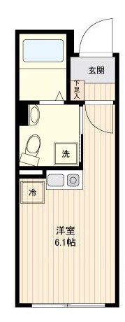 池上駅 徒歩7分 3階の物件間取画像