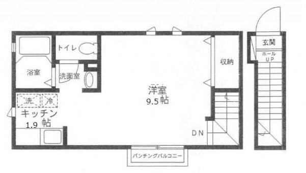 三鷹台駅 徒歩5分 2階の物件間取画像