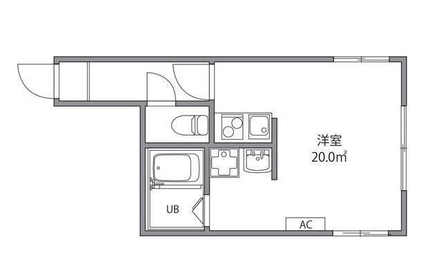 芦花公園駅 徒歩8分 1階の物件間取画像