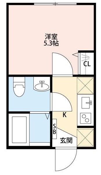 成増駅 徒歩5分 2階の物件間取画像