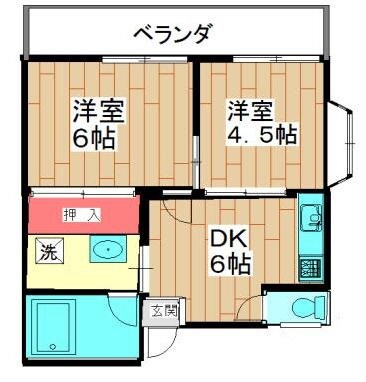 大山駅 徒歩13分 2階の物件間取画像