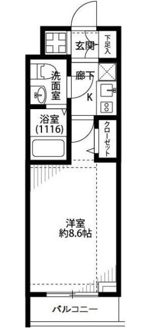 富士見ヶ丘駅 徒歩7分 1階の物件間取画像