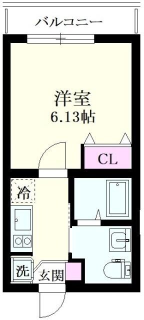 富士見台駅 徒歩6分 3階の物件間取画像